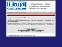 Tablet Screenshot of lloydmechanical.com